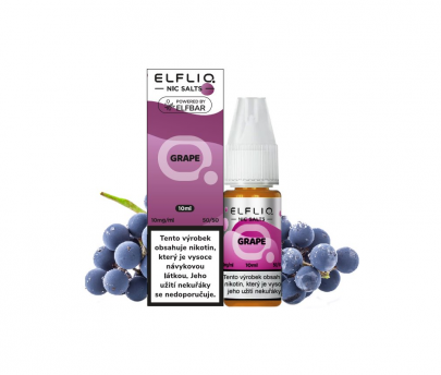 E-liquid ELFLIQ Nic SALT Grape 10ml 10mg