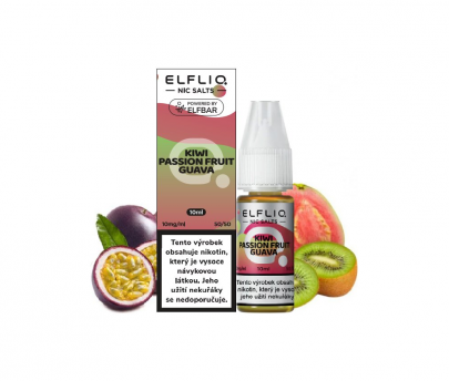 E-Liquid ELFLIQ Nic SALT Kiwi Passion Fruit Guava 10ml 10mg