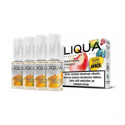 Liquidy LIQUA Elements 4x10ml tradiční tabák CZ