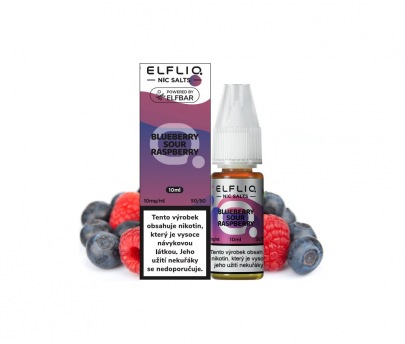 E-Liquid ELFLIQ Nic SALT Blueberry Sour Raspberry 10ml 10mg